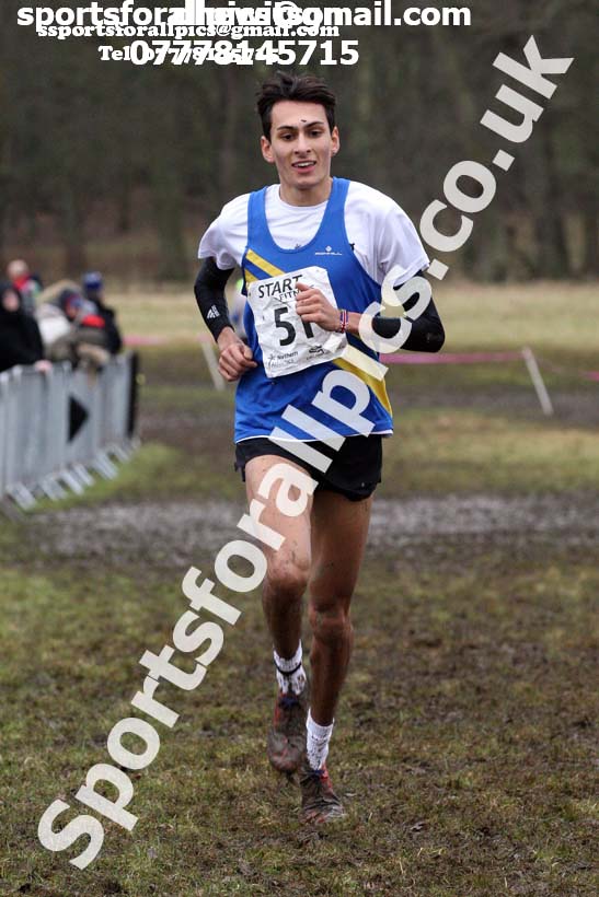 Junior men, 2018 Northern Cross Country Champs., Harewood House, Leeds. Photo: David T. Hewitson/Sports for All Pics